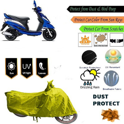 MotohunK Two Wheeler Cover for Mahindra(Rodeo RZ, Yellow)
