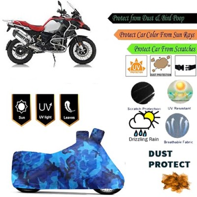 MotohunK Two Wheeler Cover for BMW(R 1200 GS, Blue)