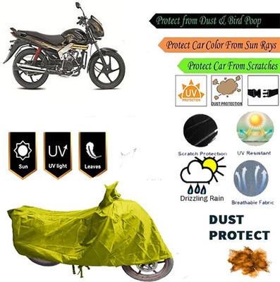 MotohunK Two Wheeler Cover for Mahindra(Yellow)