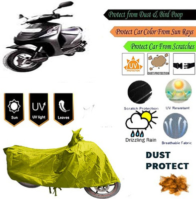 MotohunK Two Wheeler Cover for Avon(Yellow)