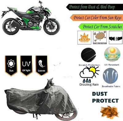 MotohunK Two Wheeler Cover for Kawasaki(Z800, Grey)