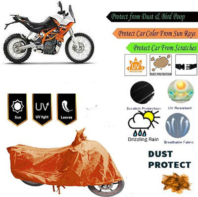MotohunK Two Wheeler Cover for KTM(Orange)