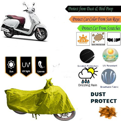 MotohunK Two Wheeler Cover for Bajaj(Yellow)