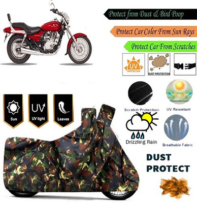 MotohunK Two Wheeler Cover for Bajaj(Enticer, Brown)