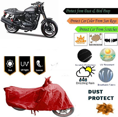 Motohunk Two Wheeler Cover for Harley Davidson(Red)