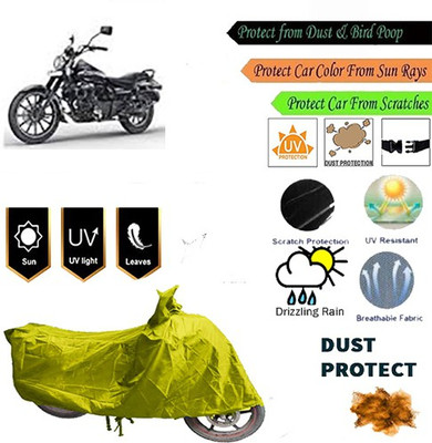 MotohunK Two Wheeler Cover for Bajaj(Yellow)