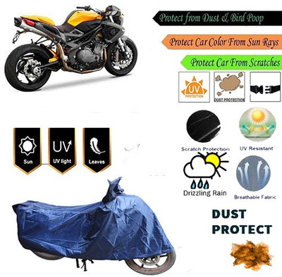 MotohunK Two Wheeler Cover for DSK Benelli(Blue)
