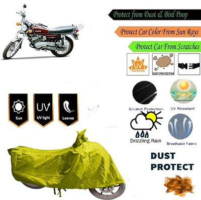 MotohunK Two Wheeler Cover for Yamaha(RX 100, Yellow)