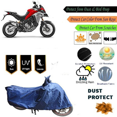 MotohunK Two Wheeler Cover for Ducati(Multistrada, Blue)