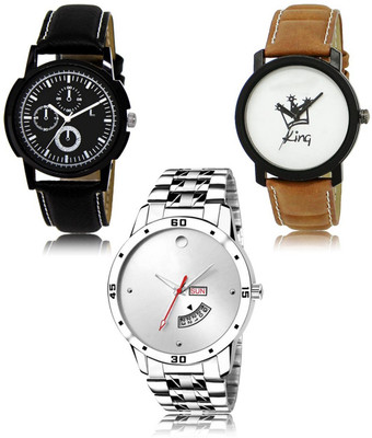 FERRIZZO New latest Designer Combo of 3 Analog Watch  - For Men