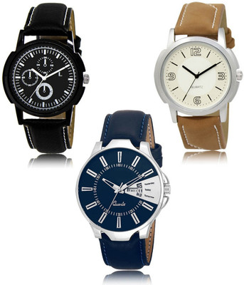 SWIFFIN New latest Designer Combo of 3 Analog Watch  - For Men