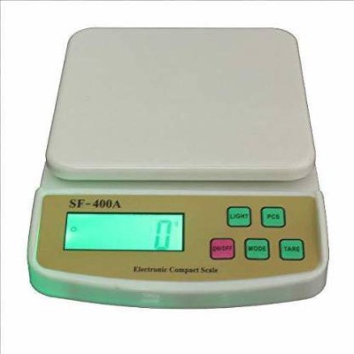 PRATYANG Electronic Digital 10 Kg Weight Scale Lcd Kitchen Weight Scale Machine Weighing Scale(White)