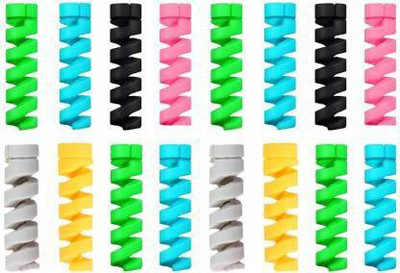 M MOD CON 16 Pieces for Earphones & USB Cable Chargers Cable Protector(Multicolor)