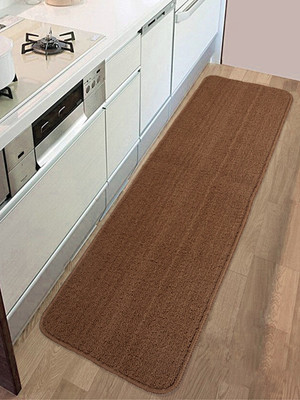 Saral Home Brown Polyester Runner(1 ft,  X 4 ft, Rectangle)