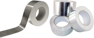 TJIKKO Self Adhesive 4 Premium - 48 mm Aluminium Foil Tape (Manual)(Set of 4, Silver)