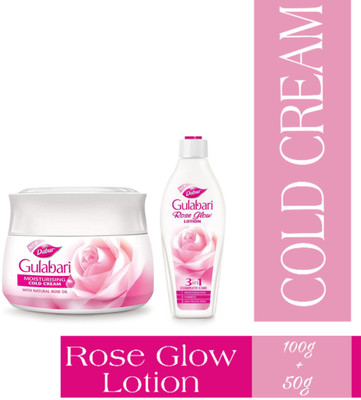 Dabur GULABARI COLD CREAM + LOTION(2 Items in the set)