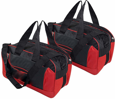 Sanchi Creation Pack of 2 Nylon Luggage Red Travel Duffel bag (18x9x11 inch) Duffel Without Wheels