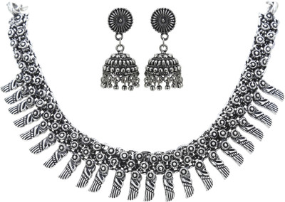 Sasitrends Metal Silver Jewellery Set(Pack of 1)