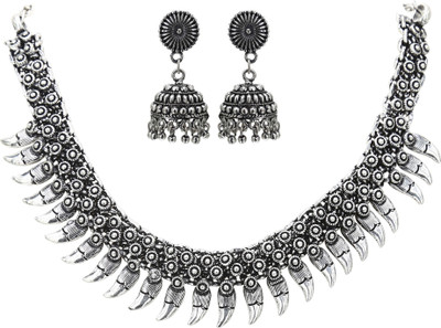 Sasitrends Metal Silver Jewellery Set(Pack of 1)