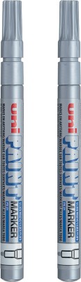 uni-ball PX-21-SL Artist Paint Marker 1.2mm(Set of 2, Silver)