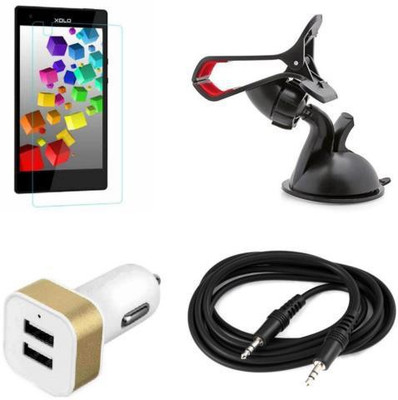 MudShi Screen Protector Accessory Combo for XOLO Cube 5(Multicolor)