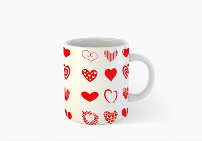 Kinoki Valentine Heart Coffee Ceramic Coffee Mug(300 ml)