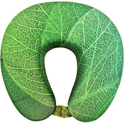 VIAGGI Travel Neck Pillow Memory Foam -Leaf Green Neck Pillow(GREEN)