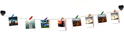 VAH Wood Wall Photo Frame(Black, 8 Photo(s), All type of Photos)