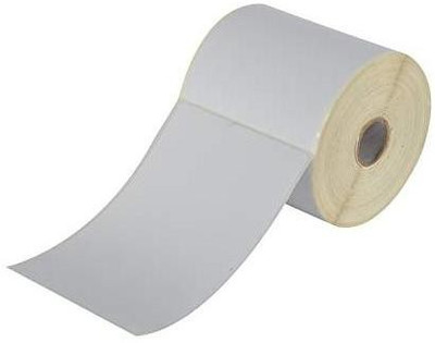 youtech 100mmX150mm (4 inch X 6 inch), Thermal Transfer Barcode Labels online shipping labels Stickers, Set of 1 Rolls, 250 Labels In Roll Smooth & Milky White Paper Labels In Roll, Permanent Self Adhesive Paper Label(White)