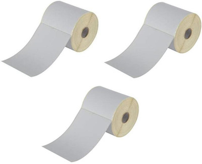 youtech 100mmX150mm (4 inch X 6 inch), Thermal Transfer Barcode Labels online shipping labels Stickers, Set of 3 Rolls, 250 Labels In Roll Smooth & Milky White Paper Labels In Roll, Permanent Self Adhesive Paper Label(White) youtech 100mmX150mm (4 inch X 6 inch), Thermal Transfer Barcode Labels online shipping labels Stickers, Set of 3 Rolls, 250 Labels In Roll Smooth & Milky White Paper Labels In Roll, Permanent Self Adhesive Paper Label(White)