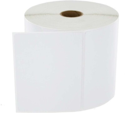 youtech 75MMX50MM (3inchX2inch) Barcode Label 1''up Thermal Paper Label (White) 1ROLL 1000 LABELS Set of 1 Roll Labels In Roll, Permanent Self Adhesive Paper Label(White)