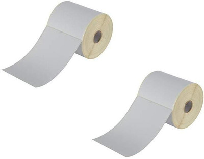 youtech 100mmX150mm (4 inch X 6 inch), Thermal Transfer Barcode Labels online shipping labels Stickers, Set of 2 Rolls, 250 Labels In Roll Smooth & Milky White Paper Labels In Roll, Permanent Self Adhesive Paper Label(White) youtech 100mmX150mm (4 inch X 6 inch), Thermal Transfer Barcode Labels online shipping labels Stickers, Set of 2 Rolls, 250 Labels In Roll Smooth & Milky White Paper Labels In Roll, Permanent Self Adhesive Paper Label(White)