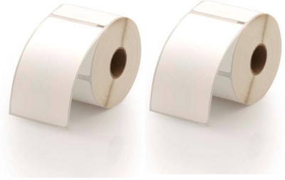 TSC 100mmX150mm (4 inch X 6 inch), Thermal Transfer Barcode Labels Stickers, Set of 2 Rolls, 250 Labels In Roll, Permanent Self Adhesive Paper Label Smooth & Milky White Paper Labels In Roll, Permanent Self Adhesive Paper Label(White)