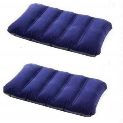 ALLinONEbuy Air Solid Sleeping Pillow Pack of 2(Blue)