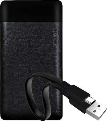 CZARTECH 10000 mAh Power Bank (Fast Charging)(Black, Lithium Polymer)