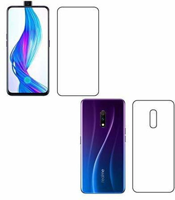 PR SMART Front and Back Tempered Glass for Realme X(Pack of 2)