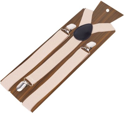 Uniqon Y- Back Suspenders for Men, Women, Boys, Girls(Beige)