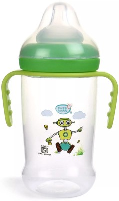 Buddsbuddy Premium BPA Free Wide Neck Baby Feeding Bottle with Handle, - 250 ml(Green)