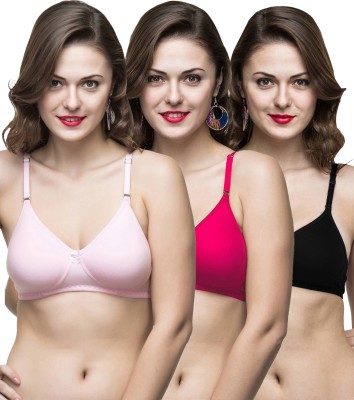 Docare Moulded Bra Women T-Shirt Non Padded Bra(Multicolor)