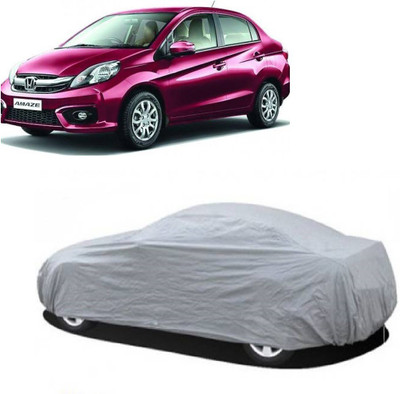 GIFFEN Car Cover For Honda Amaze (Without Mirror Pockets)(Silver, For 2013, 2014, 2015, 2016, 2017, 2018, 2019 Models)