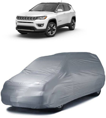 GIFFEN Car Cover For Jeep Compass (Without Mirror Pockets)(Silver, For 2017, 2018, 2019 Models)