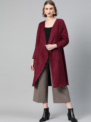 ATHENA Suede Self Design Coat