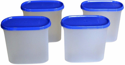 MANCO Polypropylene Grocery Container  - 1100 ml(Pack of 4, Blue)