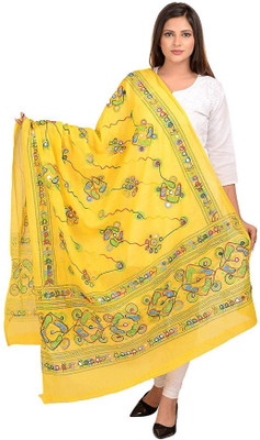 aman traders Cotton Silk Printed Women Dupatta