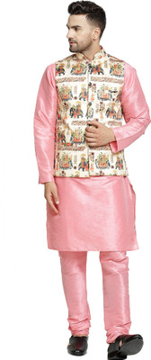 BEN COOPER Men Kurta Pyjama Ethnic Jacket Set
