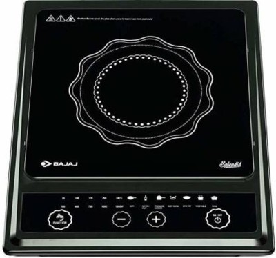BAJAJ Splendid 1200-Watt Induction Cooker I Induction Cooktop (Black, Push Button) Induction Cooktop  (Black, Push Button)