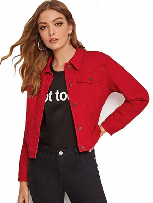 HRIKSHIKA FASHION Full Sleeve Solid Women Denim Jacket
