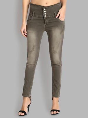 Perfect Outlet Skinny Women Brown Jeans