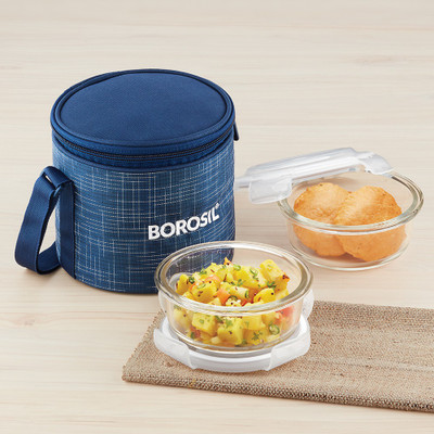 BOROSIL ICYS2IND400V 2 Containers Lunch Box(800 ml)