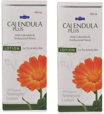 HAPDCO CALENDULA PLUS LOTION FOR DRY AND ITCHY SKIN-PACK OF 2)(200 ml)